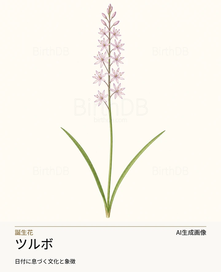 ツルボ — BirthDBのシンボルイラスト(AI生成画像)