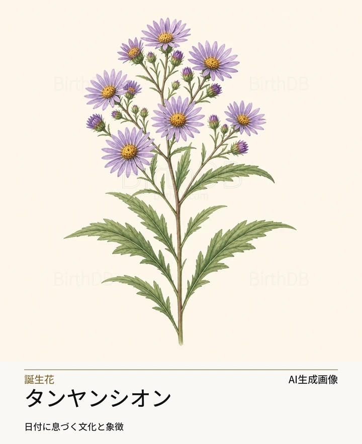 タンヤンシオン — BirthDBのシンボルイラスト（AI生成画像）