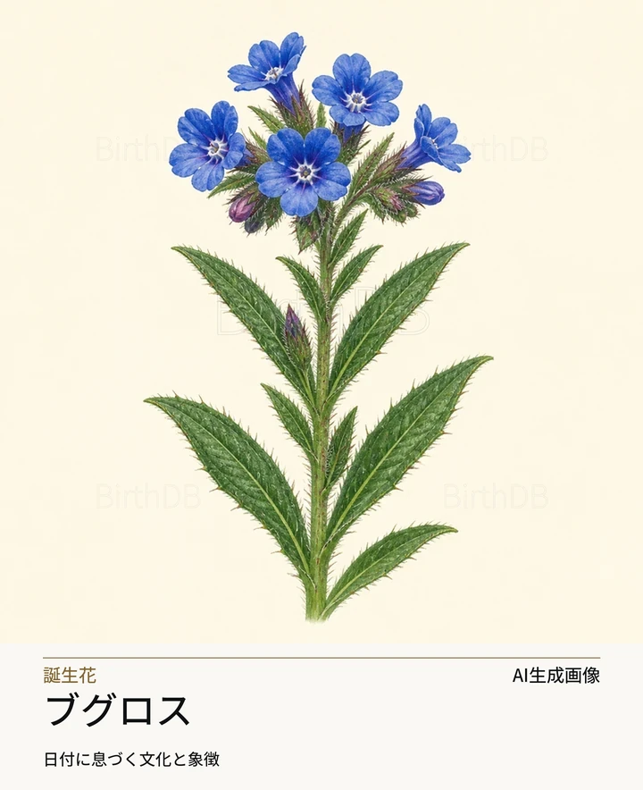 ブグロス — BirthDBのシンボルイラスト（AI生成画像）