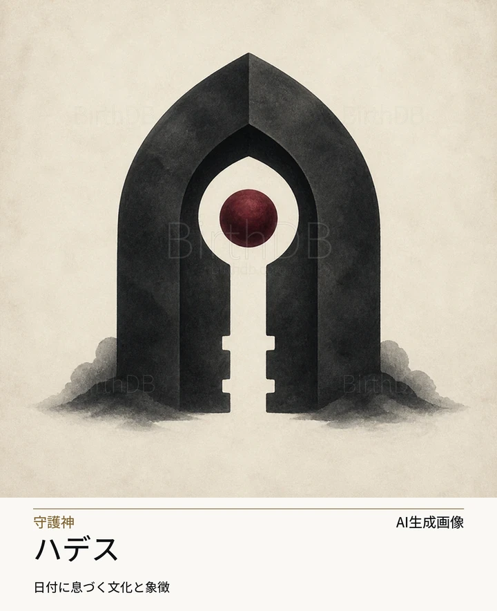 ハデス — BirthDBのシンボルイラスト（AI生成画像）