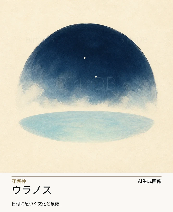 ウラノス — BirthDBのシンボルイラスト（AI生成画像）