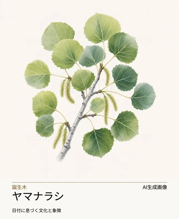 ヤマナラシ — BirthDBのシンボルイラスト（AI生成画像）